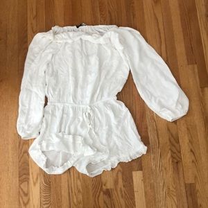 White Brandy Melville Romper